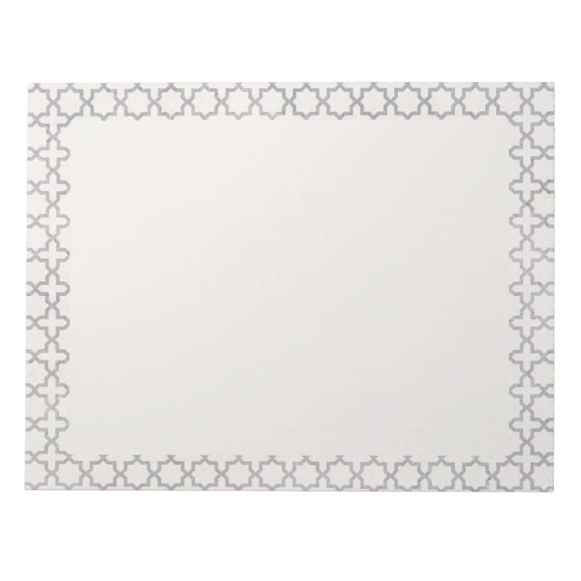Bloc De Notas Patrón geométrico islámico beige (Frente)