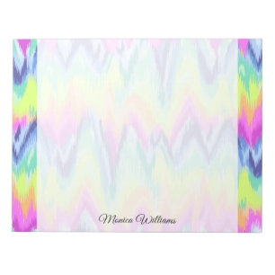 Bloc De Notas Patrón Neon Chevron de color Moda