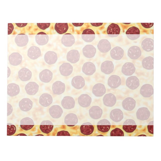 Bloc De Notas Patrón Pepperoni Pizza (Frente)