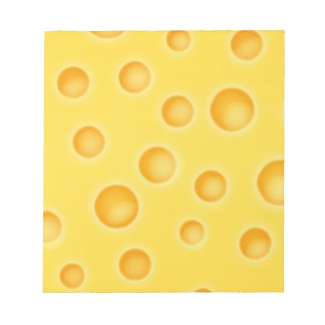 Bloc De Notas Patrón suizo de textura con queso Cheezy (Frente)