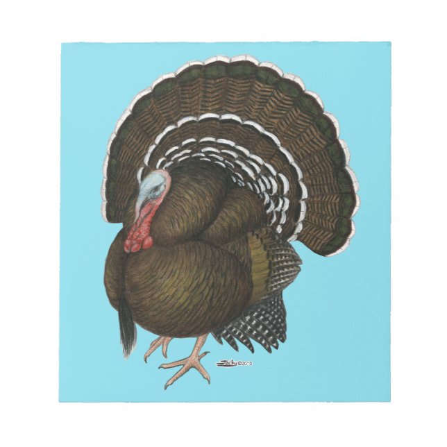 Bloc De Notas Pavo de Bronce Tom (Frente)