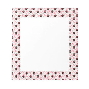 Bloc De Notas Paws and Bones Funny Design para los amantes del p