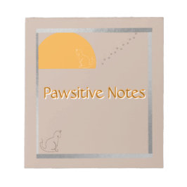 Bloc De Notas Pawsitive Notes - Cute Cat Notepad
