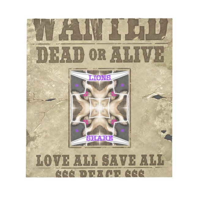 Bloc De Notas Paz deseada (Frente)