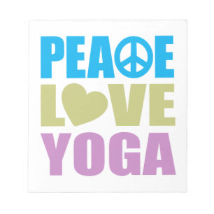 Bloc De Notas Peace Love Yoga
