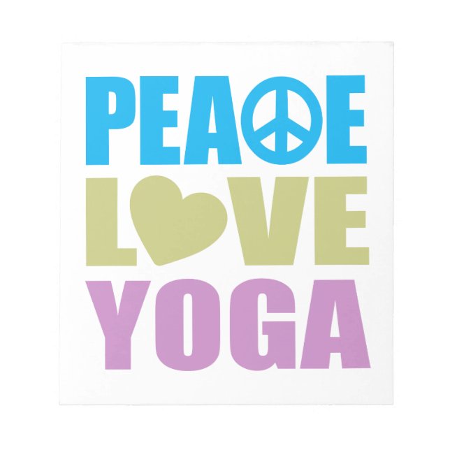 Bloc De Notas Peace Love Yoga (Frente)