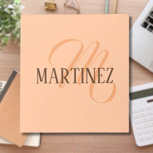 Bloc De Notas Peach Fuzz Elegante Nombre Personalizado