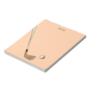 Bloc De Notas Peach Modern Vintage Golf