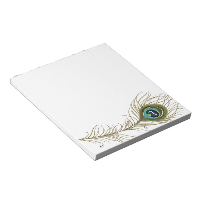 Bloc De Notas Peacock Feather (Lado Derecho)