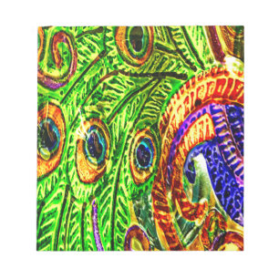 Bloc De Notas Peacock Feathers