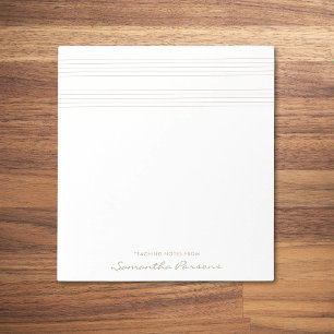 Bloc De Notas Pedagogía Notas Escala de profesores de música Min