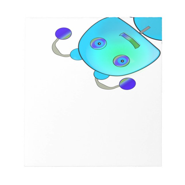 Bloc De Notas Peeking Robot (Frente)
