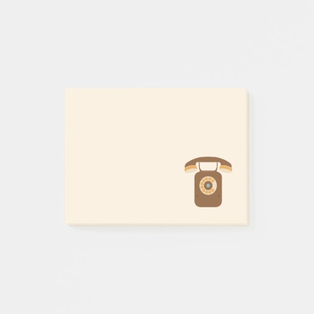 Bloc de notas pegajoso del teléfono (Anverso)