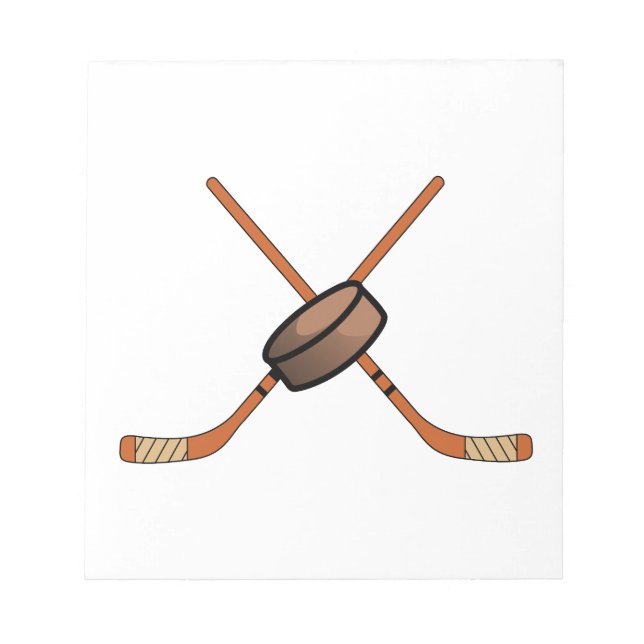 Bloc De Notas Pegatinas de hockey y pato (Frente)