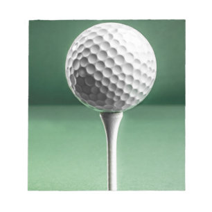 Bloc De Notas Pelota de golf en camiseta
