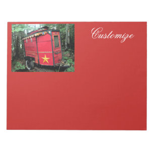 Bloc De Notas Pequeña caravana gitana de color rojo Thunder_Cove