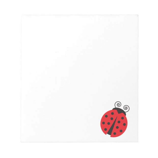 Bloc De Notas Pequeña Ladybug (Frente)