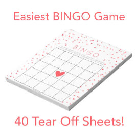 Bloc De Notas Pequeña Oferta de juego de bingo Baby Shower