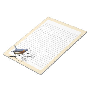 Bloc De Notas Pequeño azul del pájaro,