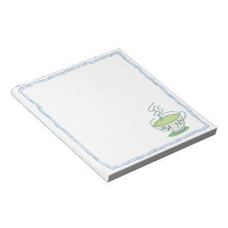 Bloc de notas pequeño de té verde