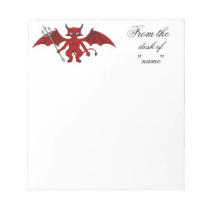 Bloc De Notas Pequeño Diablo Rojo Thunder_Cove