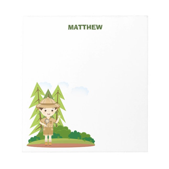 Bloc De Notas Pequeño Explorador (Frente)