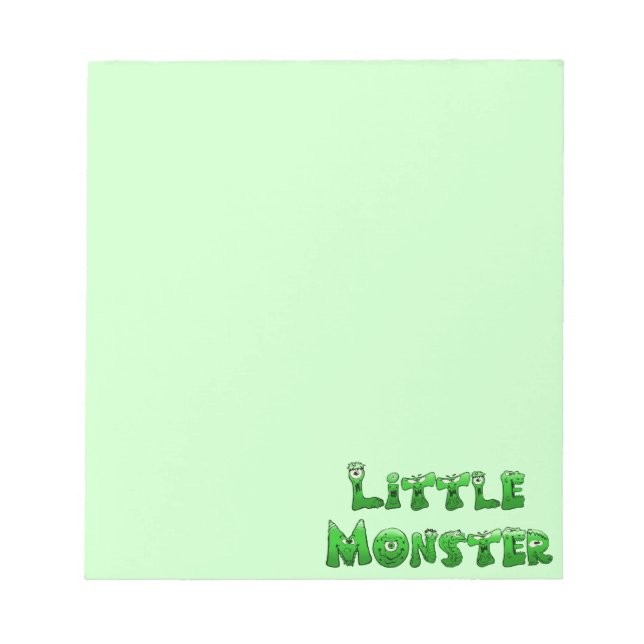 Bloc De Notas Pequeño Monstruo de Caída (Frente)