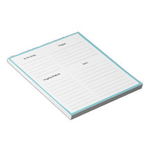 Pequeño Notepad Daily Planner Hogar y Empresa