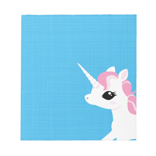 Bloc De Notas Pequeño unicornio con nalga rosa (Frente)