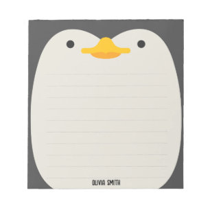Bloc De Notas Pequeños niños pingüinos personalizados Notepad