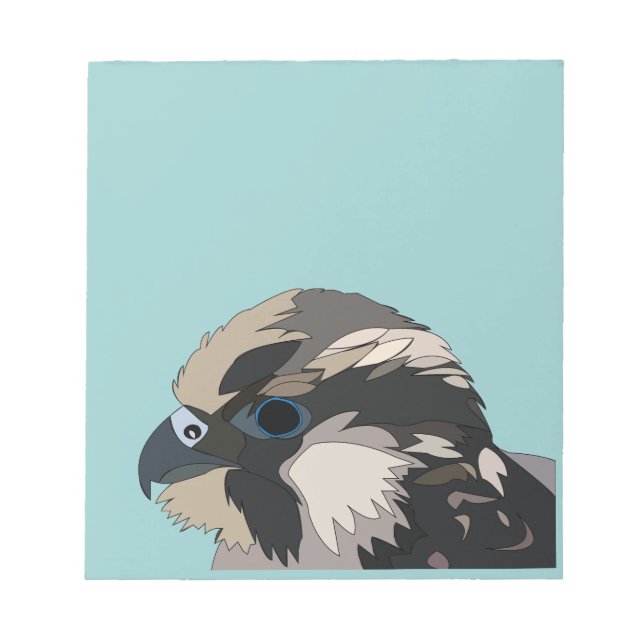 Bloc De Notas Peregrine Falcon Bird Art (Frente)