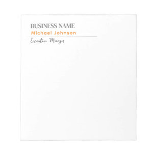 Bloc De Notas Perfil minimalista profesional moderno