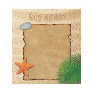 Bloc De Notas Pergamino de arena "Mis notas" - Notepad
