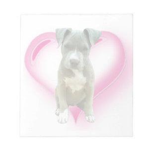 Bloc De Notas Perrito de San Valentín Pitbull