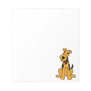 Bloc De Notas Perrito divertido del perro de Airedale