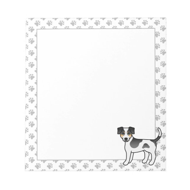 Bloc De Notas Perro Danés-Sueco Tricolor Lindo Perro (Frente)