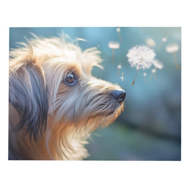 Bloc De Notas Perro de cachorro Mascota animal tranquilo (Frente)