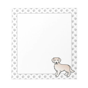 Bloc De Notas Perro de la caricatura de la colección Golden Retr