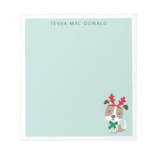 Bloc De Notas Perro de navidades con menta