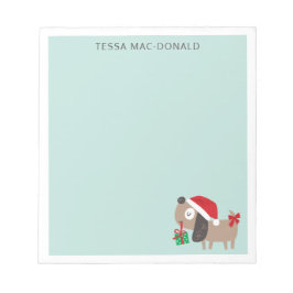 Bloc De Notas Perro de navidades con menta