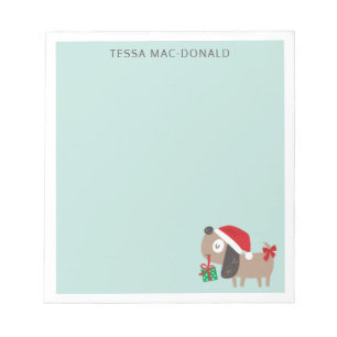 Bloc De Notas Perro de navidades con menta