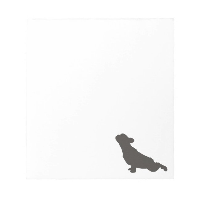 Bloc De Notas Perro de yoga Bulldog Francés (Frente)