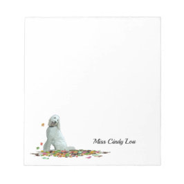 Bloc De Notas Perro Doodle En Hojas Notepad