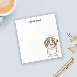 Bloc De Notas Perro escalofriante con Bubblegum Cute Gracioso Be