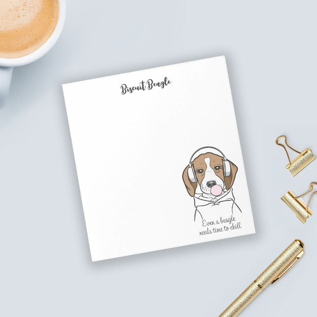 Bloc De Notas Perro escalofriante con Bubblegum Cute Gracioso Be (Subido por el creador)