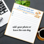 Bloc De Notas Perro feliz o foto personalizada para hacer planif<br><div class="desc">Feliz Gato Planner Personalizado Simple Modern To Do List / Bloc de notas del Planificador Y, te anima el maravilloso Gato Feliz — para darte ese incentivo adicional y mucho amor a lo largo del camino (y tal vez algunas sonrisas también). Cualquier pregunta de diseño o si necesita ayuda, sólo...</div>