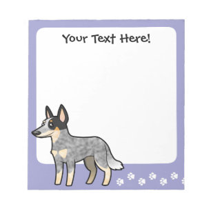 Bloc De Notas Perro/Kelpie australianos del ganado del dibujo