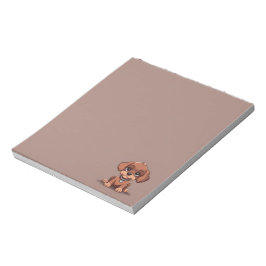 Bloc De Notas Perro marrón lindo