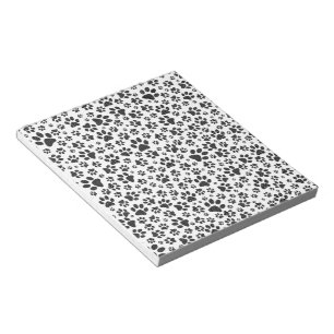Bloc De Notas Perro Paws Black and White Polka Dot