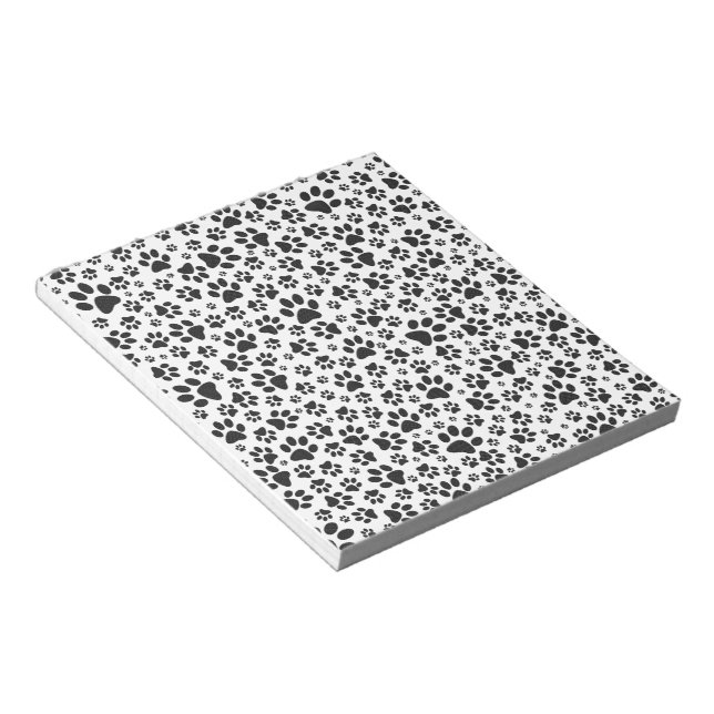 Bloc De Notas Perro Paws Black and White Polka Dot (Lado Derecho)